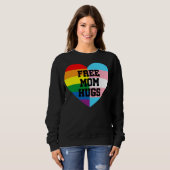 無料のママハグシャツ、ママハグシャツ、マ誇りを持ったマ スウェットシャツ (正面フル)