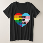 無料のママハグシャツ、ママハグシャツ、マ誇りを持ったマ プラスサイズTシャツ (デザイン正面)