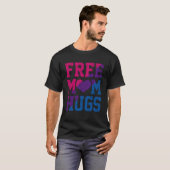 無料のママHgsハートバイセクシャルLGBT Tシャツ (正面フル)