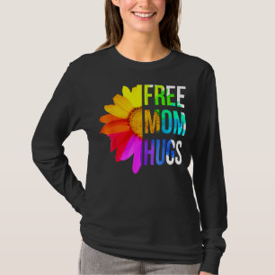 無料のマムハグLgbt Lgbtqプライドレインボーデイジー Tシャツ