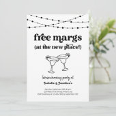 無料のマルグ 面白い新築祝いパーティー招待状 招待状 (スタンド正面)