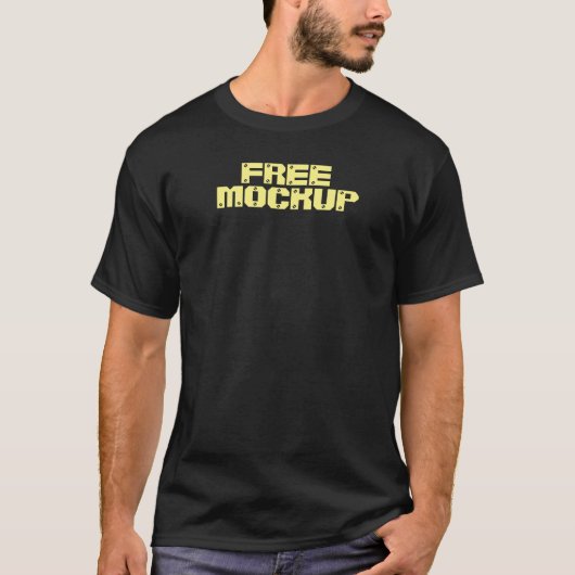 無料のモックアップ Tシャツ (正面)