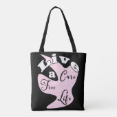 無料のライフ気にトートバッグを生きる トートバッグ (裏面)