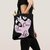 無料のライフ気にトートバッグを生きる トートバッグ (クローズアップ)