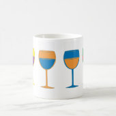無料のワイン コーヒーマグカップ (中央)