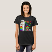 無料の伯父ハグスツラマ誇りを持ったスLgbtサポーターF Tシャツ (正面フル)