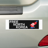 無料の北朝鮮バンパーステッカー バンパーステッカー (車上)