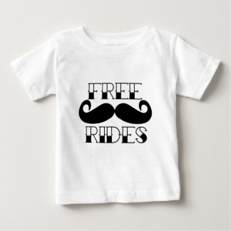 無料の口ひげライド ベビーTシャツ