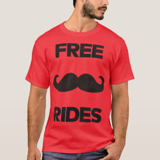 無料の口ひげライド Tシャツ
