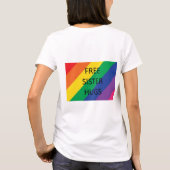 無料の姉妹ハグTシャツ Tシャツ (裏面)
