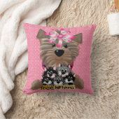 無料の子猫アメリカのMoJo枕 クッション (ブランケット)