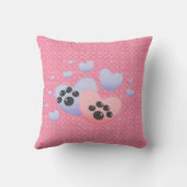 無料の子猫アメリカのMoJo枕 クッション (裏面)