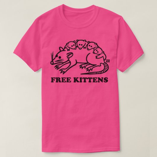 無料の子猫 Tシャツ (デザイン正面)