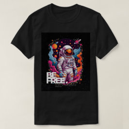 無料の宇宙飛行士デザイン Tシャツ