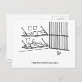 無料の弁護士アプリの最低ポストカード ポストカード (正面/裏面)