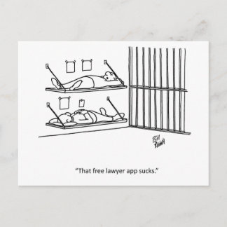 無料の弁護士アプリの最低ポストカード ポストカード