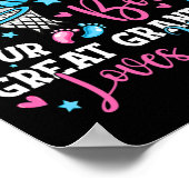 無料の投げまたはピンクの弓おばあちゃん素晴らしあなたを愛してC ポスター (角)