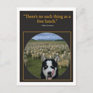無料の昼食 ポストカード