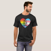 無料の母ハグトランスジェンダー代名詞LGBTQジェンダーNo Tシャツ (正面フル)