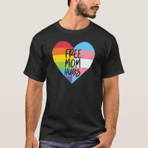 無料の母ハグトランスジェンダー代名詞LGBTQジェンダーNo Tシャツ