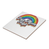 無料の母ハグレインボーハートLGBTフラグLGBTプライドM タイル (側面)