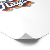 無料の母ハグレインボーハートLGBTフラグLGBTプライドM ポスター (角)