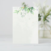 無料の水彩植物ウェディングデザイン 招待状 (スタンド正面)