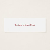 無料の無料ドリンクチケットバー特別イベント (裏面)