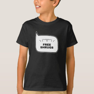 無料の肩をすくめる顔 Funny Kaomoji 日本語絵文字 2 Tシャツ