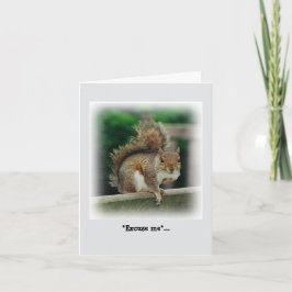 無料の配布資料を探している空腹のリス カード