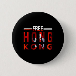 無料の香港#freehongkong #savehongkong Democra 缶バッジ