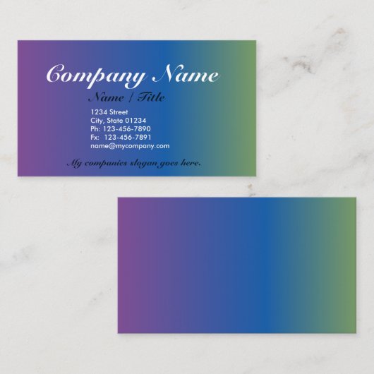 無料の1サイドビジネスカードテンプレートv3 名刺 (正面/裏面)