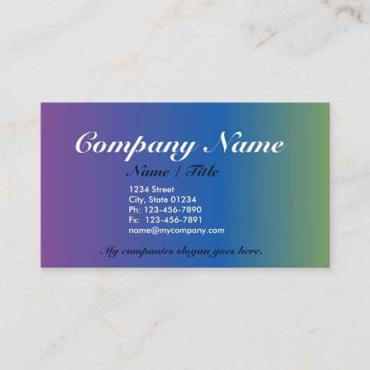 無料の1サイドビジネスカードテンプレートv3 名刺 (正面)