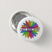 無料のMom Hugs LGBTQIA+プライドサポート 缶バッジ (正面&裏面)