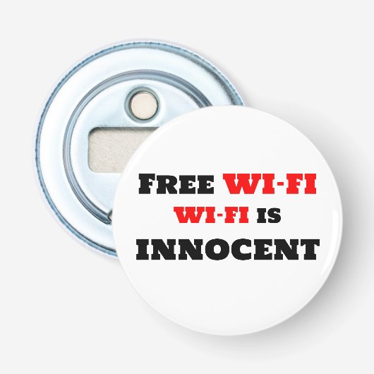 無料のWi-Fi Wi-Fiは無実 栓抜き (正面)