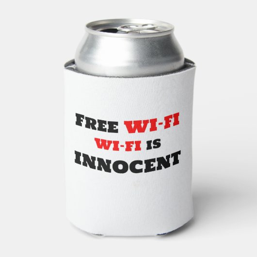 無料のWi-Fi Wi-Fiは無実 缶クーラー (缶正面)