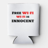 無料のWi-Fi Wi-Fiは無実 缶クーラー (正面)