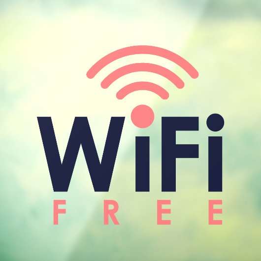 無料のWIFIネットワークインターネットコーヒーショップ ウィンドウサイン (シート3)