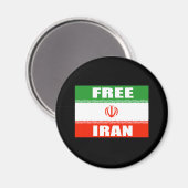無料イラン国旗 マグネット (正面/裏面)