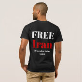 無料イラン覚えているマフサアミニTシャツ Tシャツ (裏面フル)
