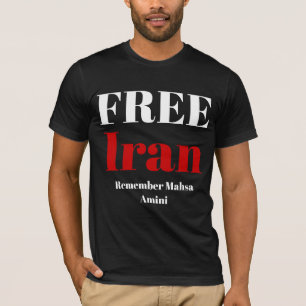 無料イラン覚えているマフサアミニTシャツ Tシャツ