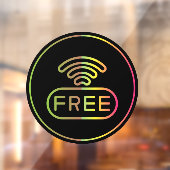 無料インターネット接続 WIFI パスワード ウィンドウサイン (シート2)