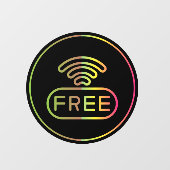 無料インターネット接続 WIFI パスワード ウィンドウサイン (シート)