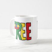 無料エチオピア コーヒーマグカップ (正面左)