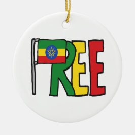 無料エチオピア セラミックオーナメント