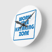 無料カヤックゾーン ラウンド壁時計 (傾斜)