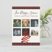 無料クリスマスカード招待状デザインサービス シーズンカード (スタンド正面)