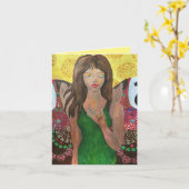 無料グリーティングカードを解除 カード (黄色い花)