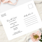 無料ケーキおもしろい結婚式の日付を保存する3写真 ポストカード