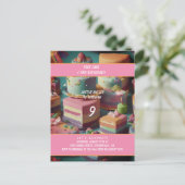 無料ケーキ誕生日 ポストカード (スタンド正面)